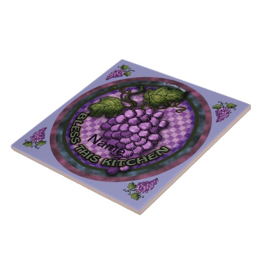 Grapes Kitchen Tegeltje (Zijkant)