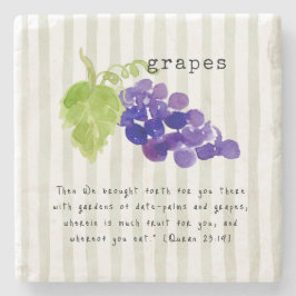 Grapes Quran Verse Stenen Onderzetter