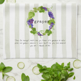 Grapes - Quran Verse Theedoek