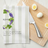 Grapes - Quran Verse Theedoek (Quarter Fold)