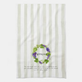 Grapes - Quran Verse Theedoek (Verticaal)