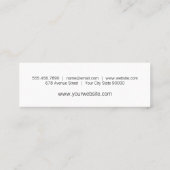 Grapes Sommelier Mini Visitekaartje (Achterkant)