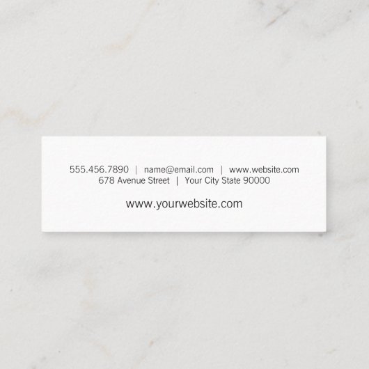 Grapes Sommelier Mini Visitekaartje (Achterkant)