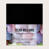 Grapes Sommelier Visitekaartje (Buitenkant ongevouwen)