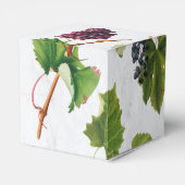 Grapes Vineyard Mediterranean Greek Island Wedding Bedankdoosjes (Achterkant)