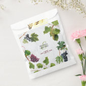 Grapes Vineyard Mediterranean Greek Island Wedding Bedankzakje (Gezegeld)