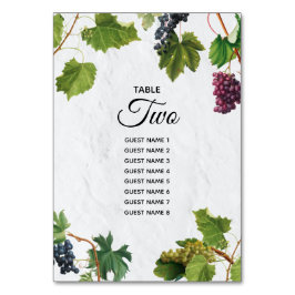 Grapes Vineyard Mediterranean Greek Island Wedding Kaart
