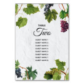 Grapes Vineyard Mediterranean Greek Island Wedding Kaart (Achterkant)