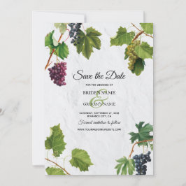 Grapes Vineyard Mediterranean Greek Island Wedding Save The Date
