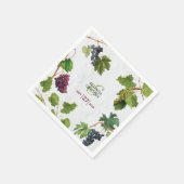 Grapes Vineyard Mediterranean Greek Island Wedding Servet (Hoek)