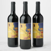 Grapesap geïnspireerd wijn etiket (Flessen)