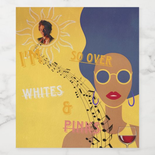 Grapesap geïnspireerd wijn etiket (Enkel label)