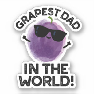 Grapest pap in de wereld grappige fruitpun sticker