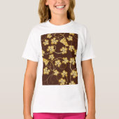 Grapevine Background Girls T-Shirt (Voorkant)
