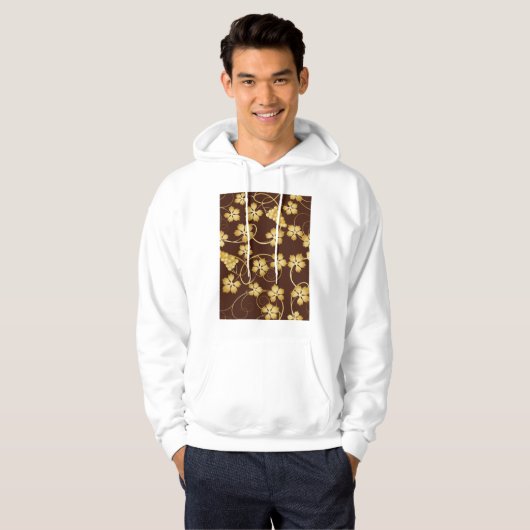 Grapevine Background Mannen Hoodie (Voorkant volledig)
