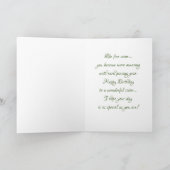 Grapevine Birthday Kaart (Binnen)