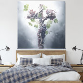 Grapevine Cross Canvas Afdruk (Insitu (Slaapkamer))