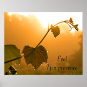 Grapevine & Dewdrops op Sunrise Inspirerend Poster (Voorkant)