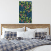 Grapevine (door William Morris) Canvas Afdruk (Insitu (Slaapkamer))