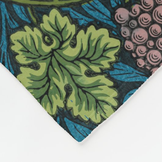 Grapevine (door William Morris) Fleece Deken (Hoek)