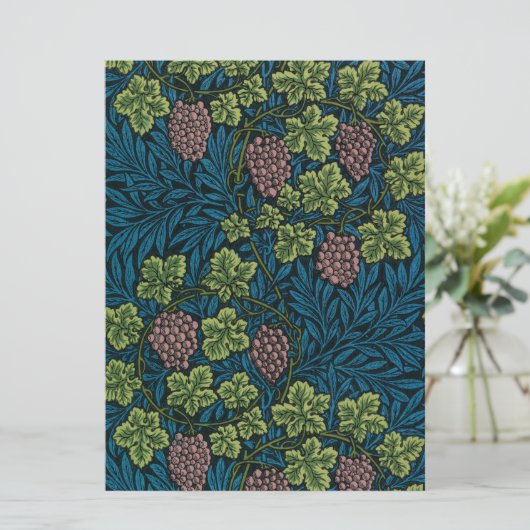 Grapevine (door William Morris) Kaart (Staand voorkant)