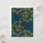 Grapevine (door William Morris) Kaart (Voorkant / Achterkant in situ)