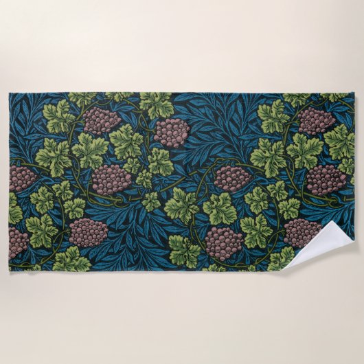 Grapevine (door William Morris) Strandlaken (Voorkant)