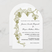 Grapevine Elegant Vineyard Wedding | Italië Kaart (Voorkant / Achterkant)