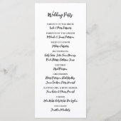 Grapevine Elegant Wijngaard Italië Huwelijksprogra Programmakaart (Achterkant)