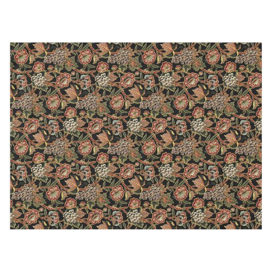 Grapevine & Flowers  Victoriaans Era Pattern Tafelkleed (Voorkant (Horizontaal))