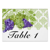Grapevine Garden Weddenschappen Tafel (Voorkant Horizontaal)