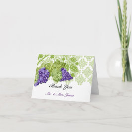 Grapevine Garden Wedding Bedankt