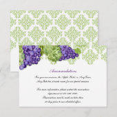 Grapevine Garden Wedding Insert Informatiekaartje (Voorkant / Achterkant)