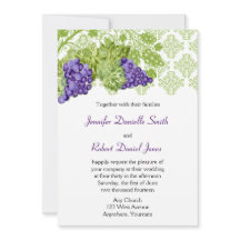 Grapevine Garden Wedding Invitation