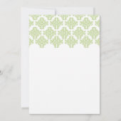 Grapevine Garden Wedding Invitation Kaart (Achterkant)