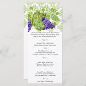 Grapevine Garden Wedding Menu (Voorkant / Achterkant)