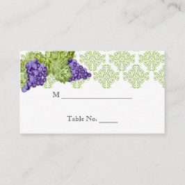 Grapevine Garden Wedding Place kaarten Plaatskaartje