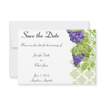 Grapevine Garden Wedding Save the Date