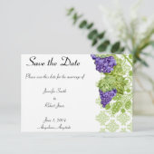 Grapevine Garden Wedding Save the Date (Staand voorkant)