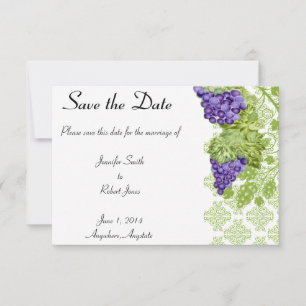 Grapevine Garden Wedding Save the Date