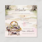 Grapevine-geïnspireerde wijnmakerij rustieke bruil informatiekaartje (Voorkant)