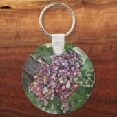 Grapevine Glory - hyperrealistische wijngaard voor Sleutelhanger (Achterkant)