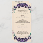 Grapevine krans bruiloft menu (Voorkant / Achterkant)