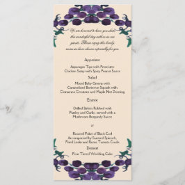 Grapevine krans bruiloft menu