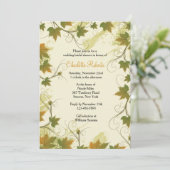 Grapevine Lijst Invitation Kaart (Staand voorkant)