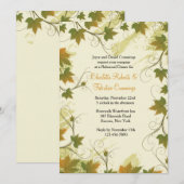 Grapevine Lijst Invitation Kaart (Voorkant / Achterkant)