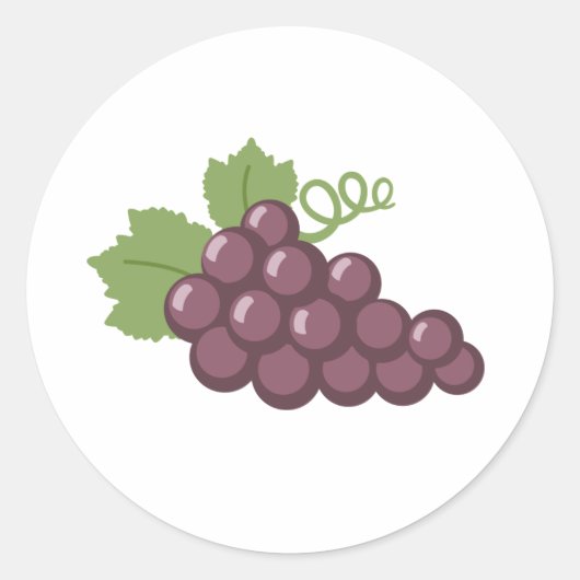 Grapevine Ronde Sticker (Voorkant)
