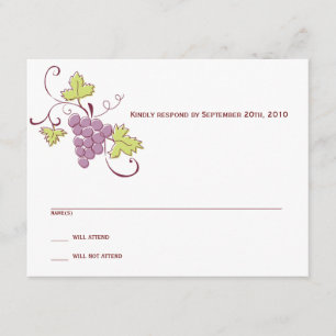 Grapevine RSVP-kaart RSVP Kaartje
