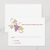 Grapevine RSVP-kaart RSVP Kaartje (Voorkant / Achterkant)