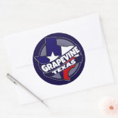 Grapevine Texaanse vlag barstte stickers (Envelop)